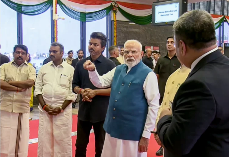 Chennai Metro: PM Modi inaugurates Poonamallee-Vadapalani stretch, rides along with CM Vijay