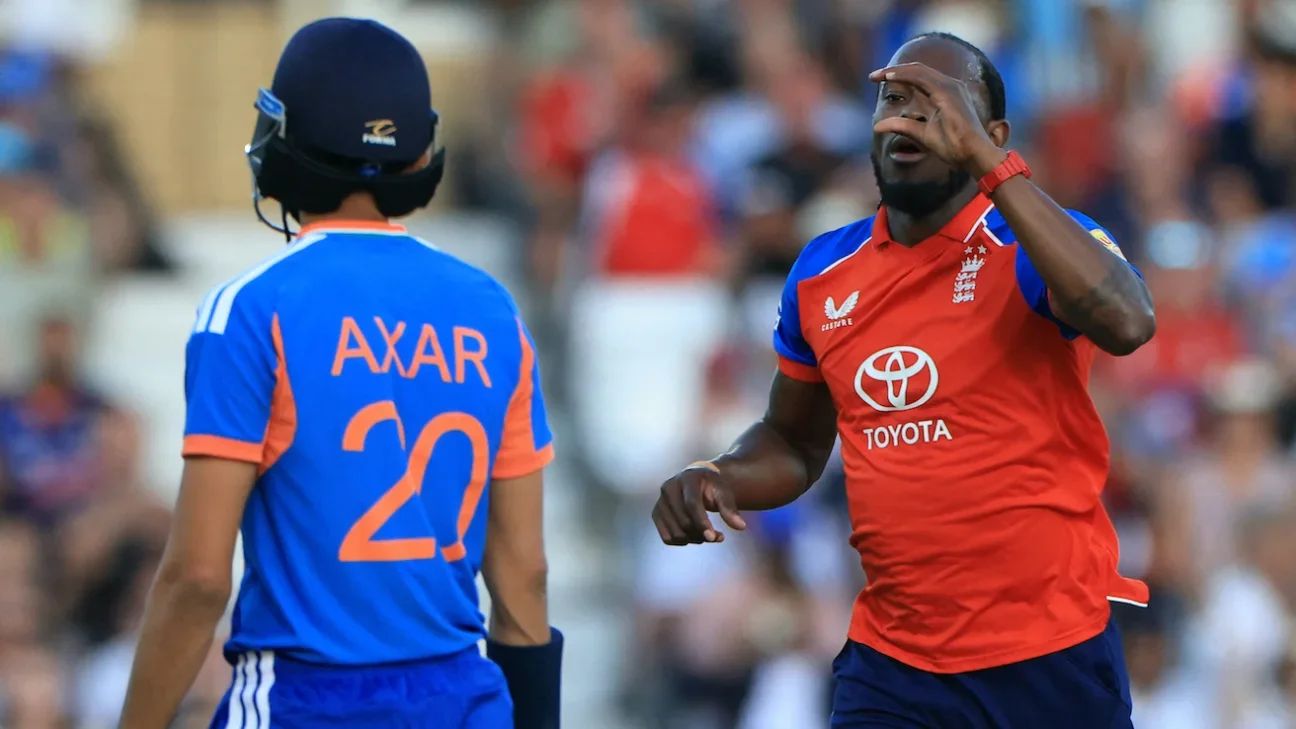 3rd T20I: England Crush India by 125 Runs as Batting Collapse Gives Hosts 2-0 Series Lead