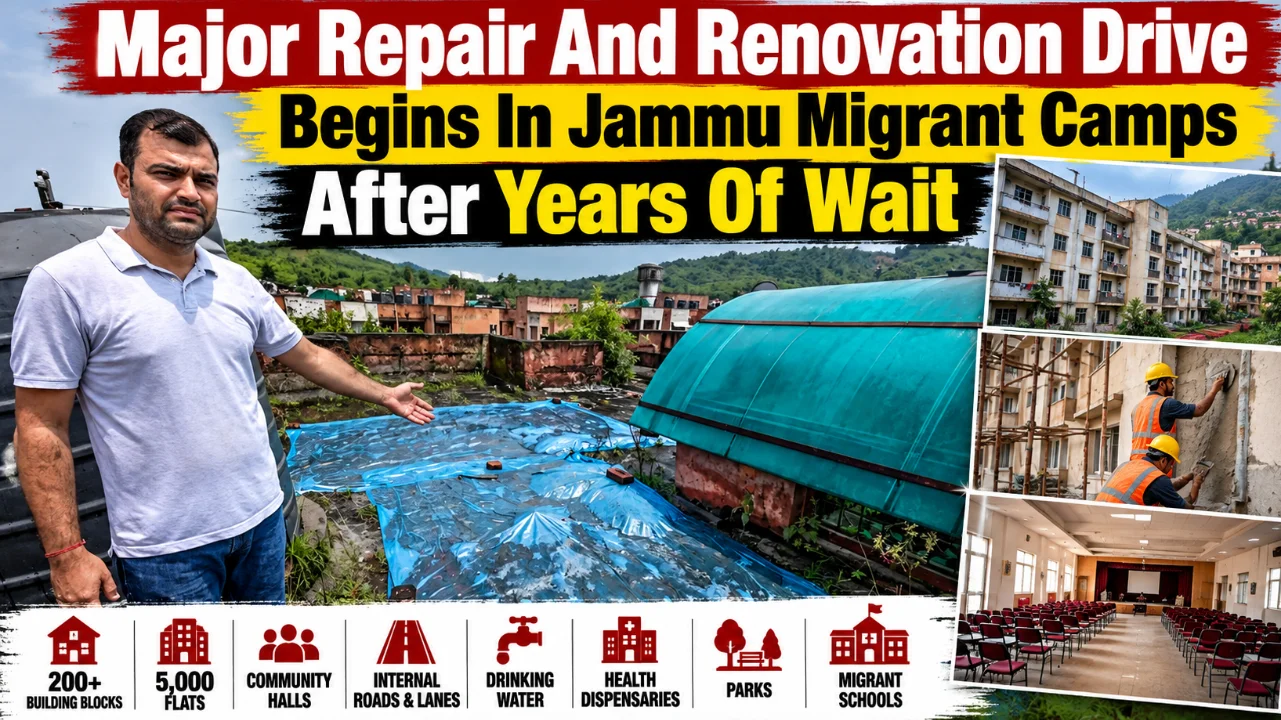 Major Repair And Renovation Drive Begins In Jammu Migrant Camps After Years Of Wait