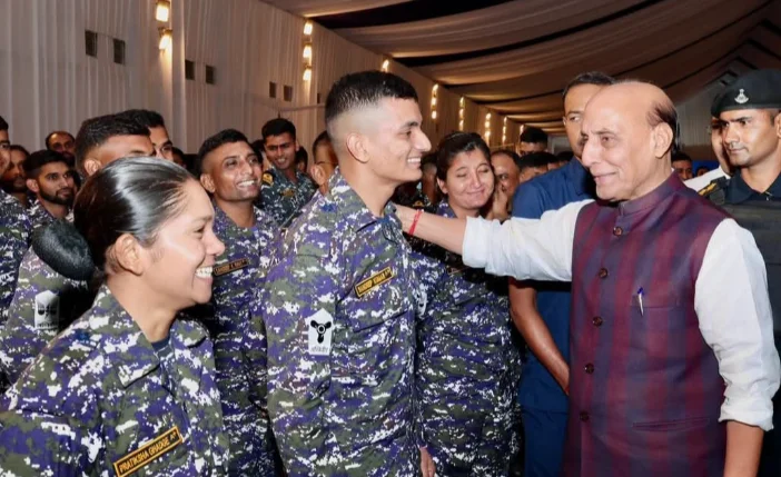 Defence Minister Launches First Fleet Support Ship At Visakhapatnam’s HSL