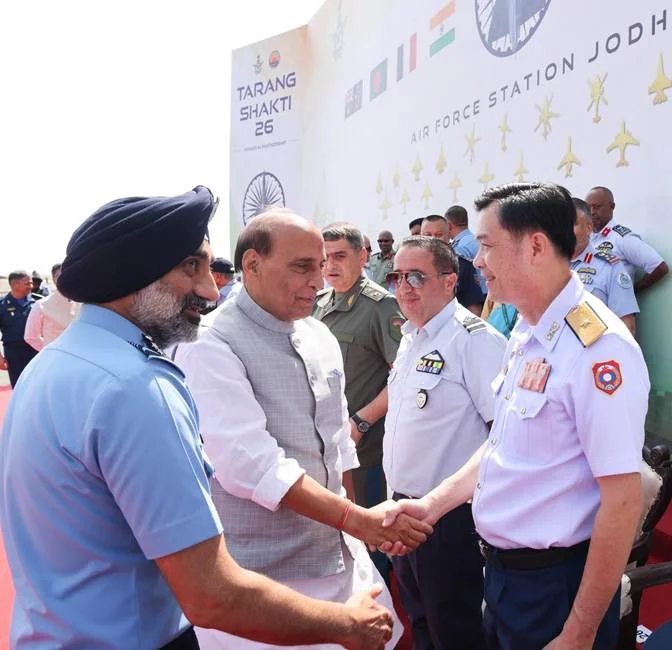 Rajnath Singh emphasizes self-reliance in defence, international cooperation