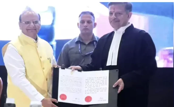 Justice Bhati Assumes Office as Chief Justice of J-K, Ladakh High Court