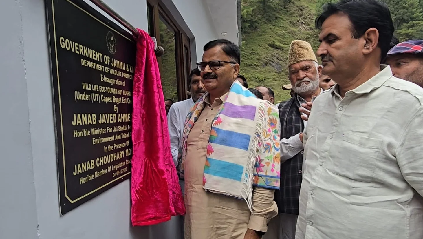 Minister Javed Rana inaugurates Wildlife Eco-Tourism Hut at Mughal Road in Surankote