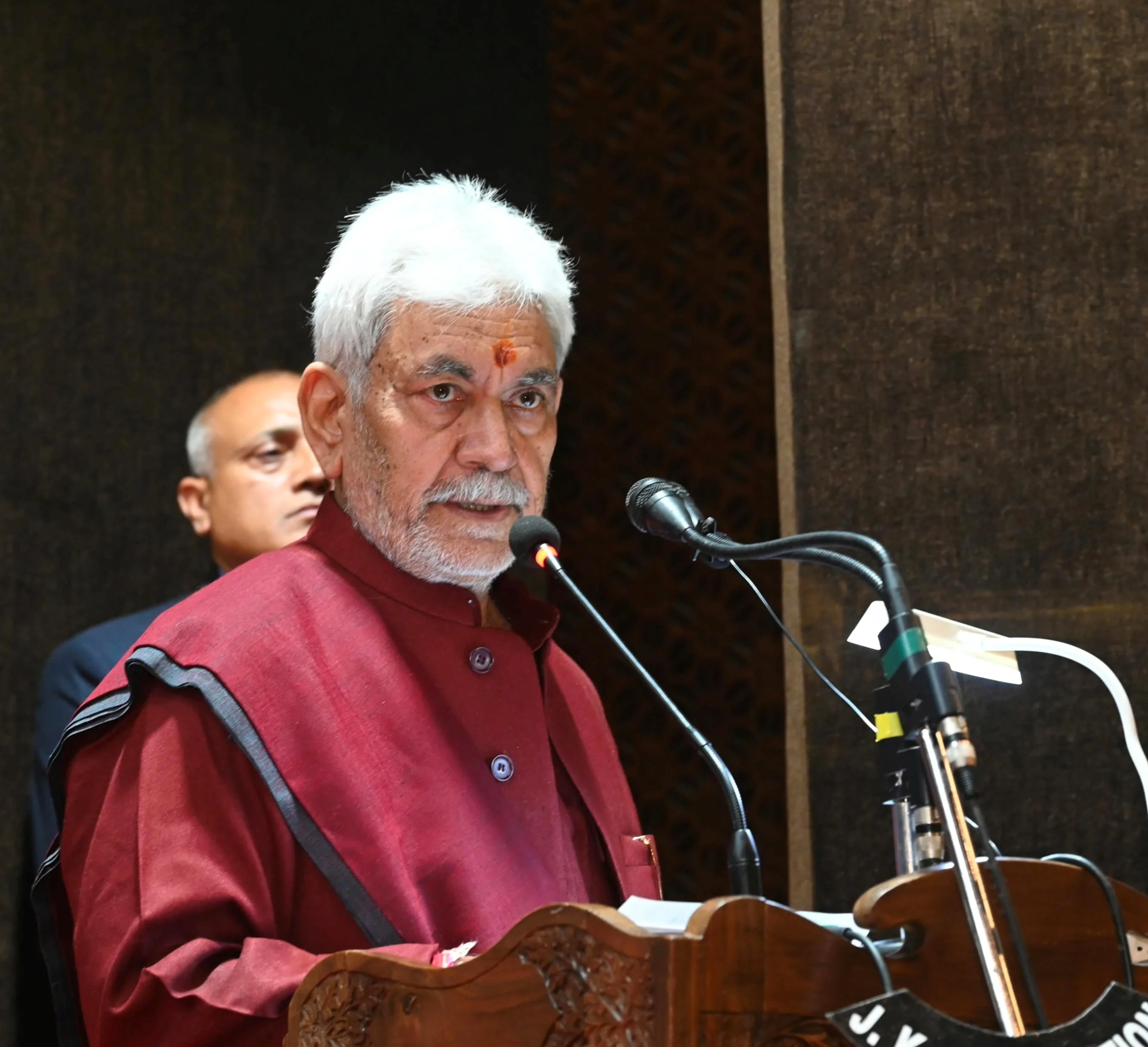 LG Manoj Sinha Interacts with Participants of Yuva Sangam at Lok Bhavan