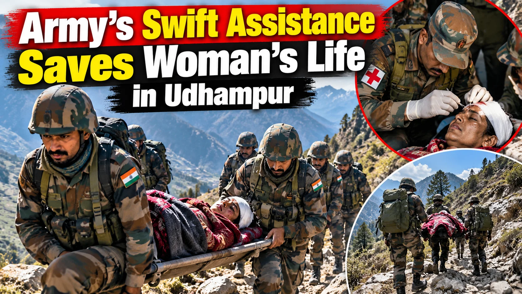 Army's swift assistance saves woman's life in Udhampur