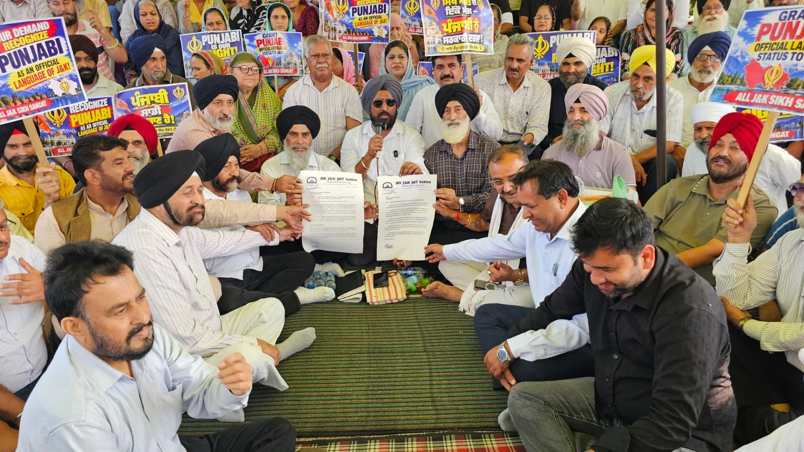 Punjabi Language Morcha enters day 9: Jat Sabhas Warn of Highway Blockade