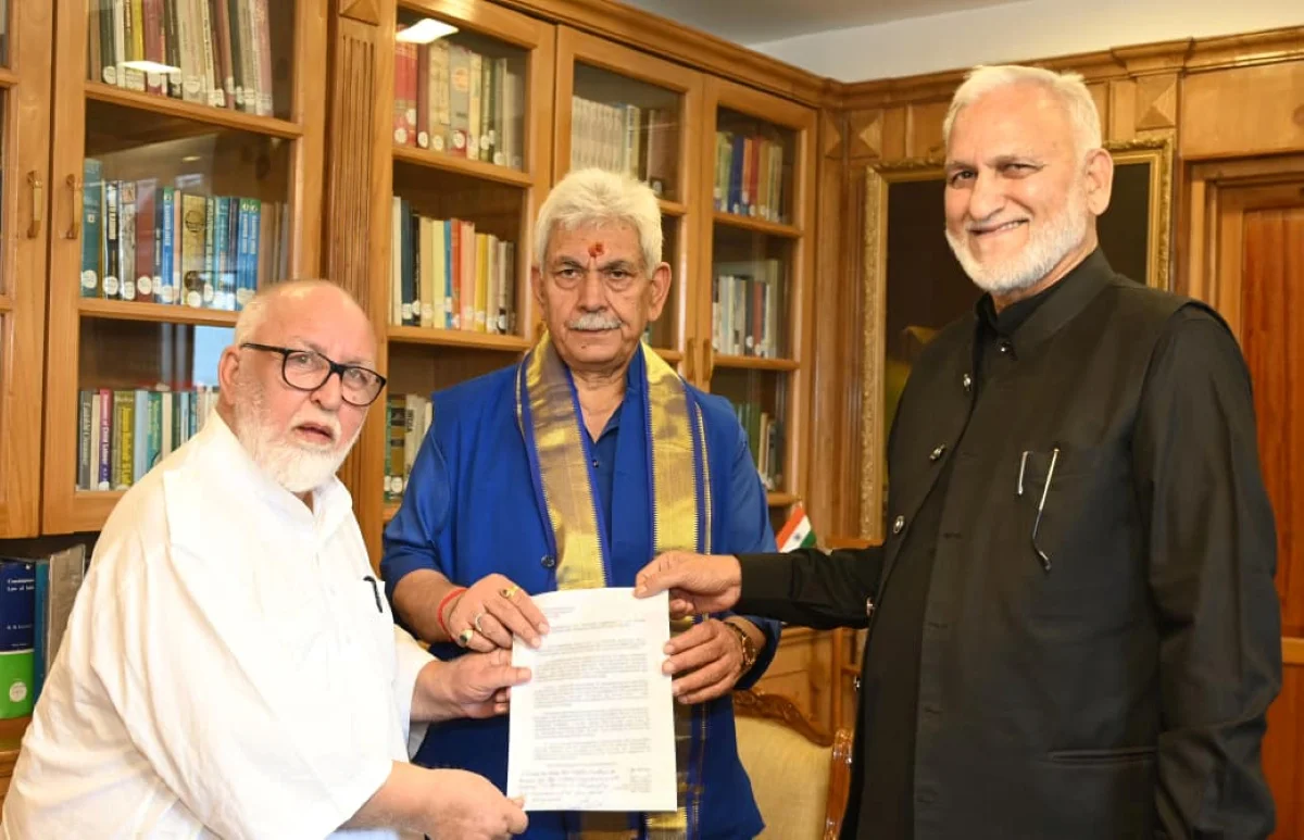 Former Ministers call on LG Manoj Sinha