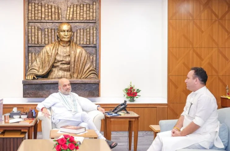Sunil Sharma Meets Amit Shah, Discusses Key Issues Concerning J&K