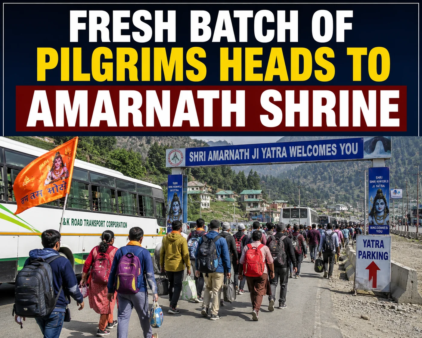 Fresh Batch Of Pilgrims Heads To Amarnath Shrine