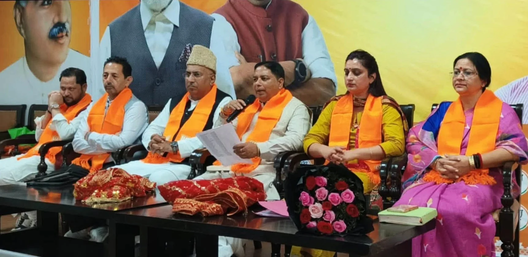 BJP holds introductory meeting with newly appointed Seh-Prabhari Reena Kashyap