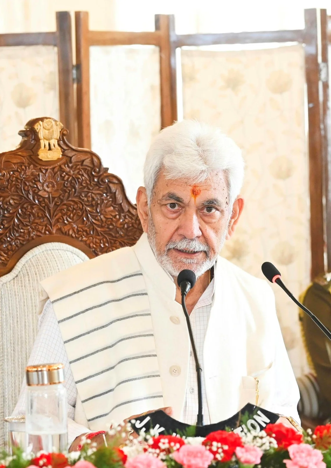 LG Manoj Sinha Chairs High-Level Review Meeting of Security, Administrative Apparatus of Kashmir Division
