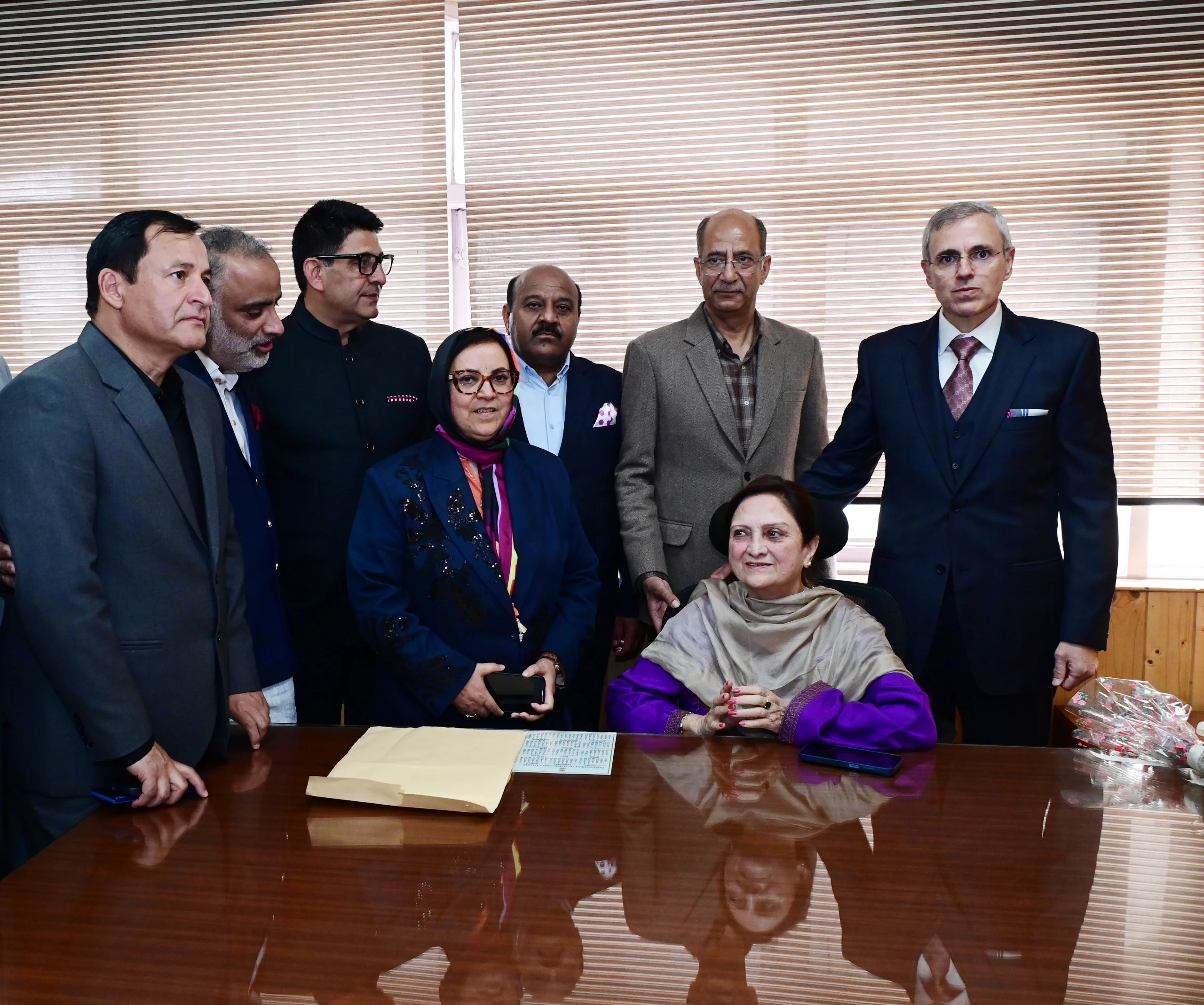CM Omar Abdullah visits newly inducted Cabinet colleagues at Civil Secretariat
