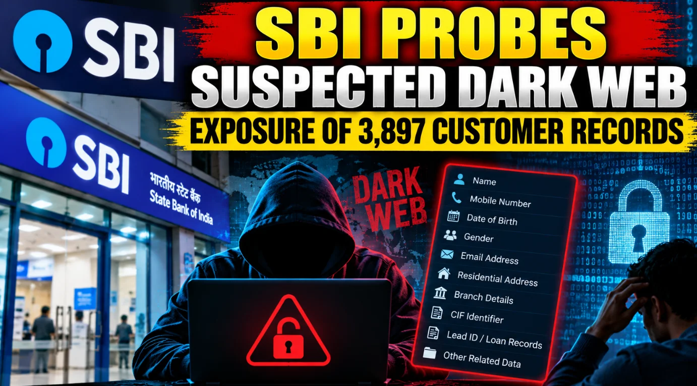 SBI Probes Suspected Dark Web Exposure Of 3,897 Customer Records