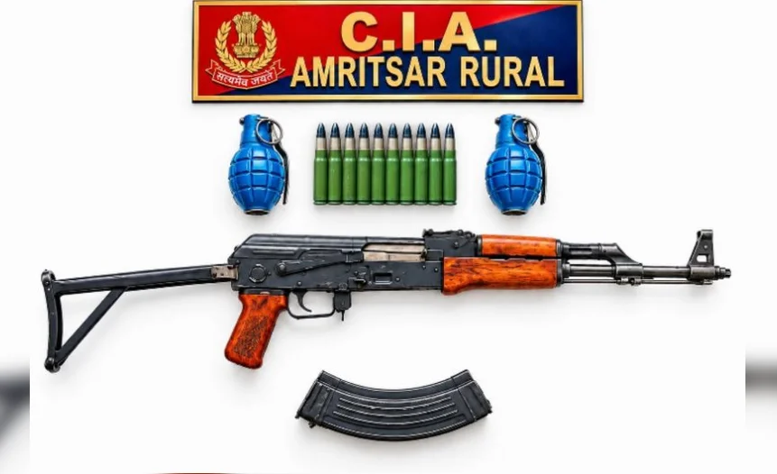 AK-47, Two Hand Grenades Recovered As Punjab Police Bust Illegal Arms Network