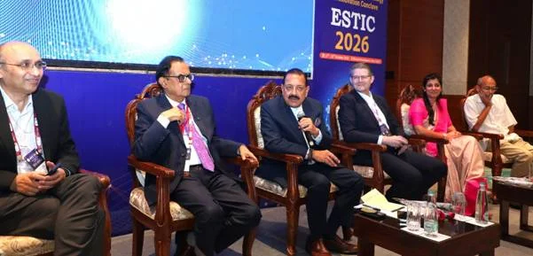 Union Minister Dr Jitendra Singh addresses Session on System & Synthetic Biology at ESTIC 2026