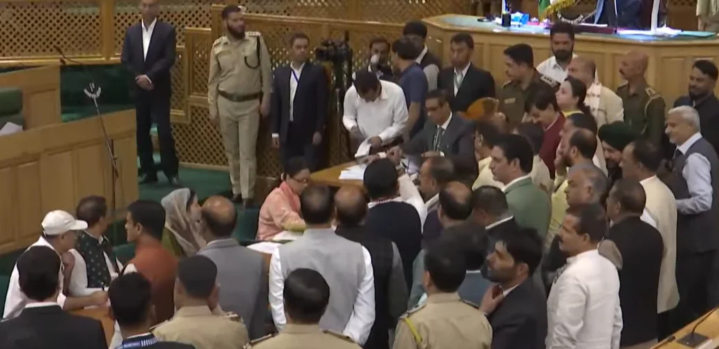 BJP Stages Protest In J&K Assembly Over Statehood Resolution, Opposes Pre-1953 References