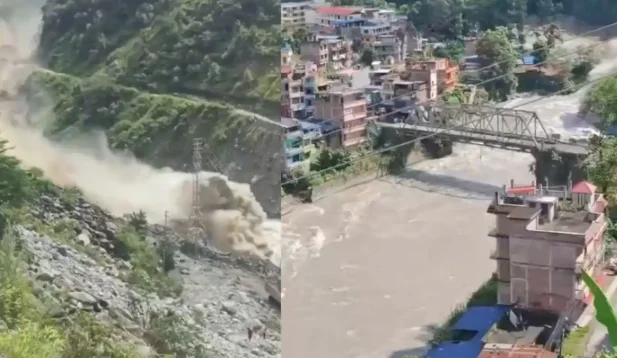 Flash Flood Sweeps Away Over 35 Houses, Bridges in Nepal’s Gorkha District