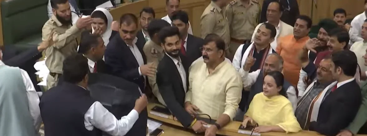 J&K: Uproar in Assembly as BJP Members Enter Well, Conduct Mock Proceedings