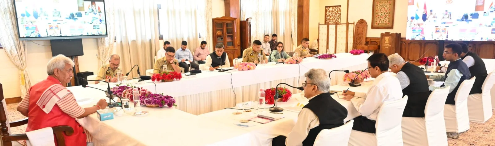 LG Manoj Sinha reviews security scenario in J&K