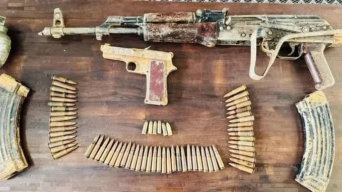 Security Forces Bust Terror Hideout in Shopian, Recover AK-47, Pistol and Ammunition