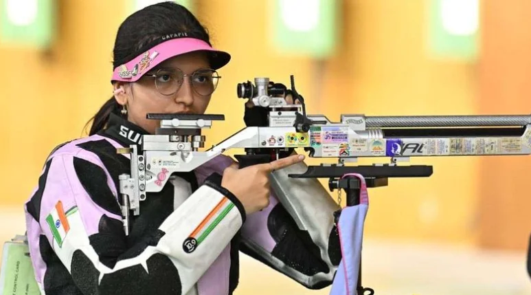 Sonam, Elavenil and Vidarsa Win Silver for India in Women’s 10m Air Rifle Team Event