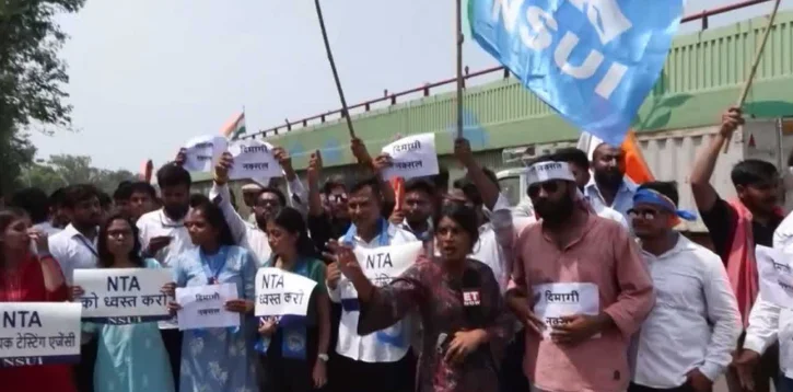 Student Groups Protest UGC-NET Re-Exam, Demand Accountability From NTA