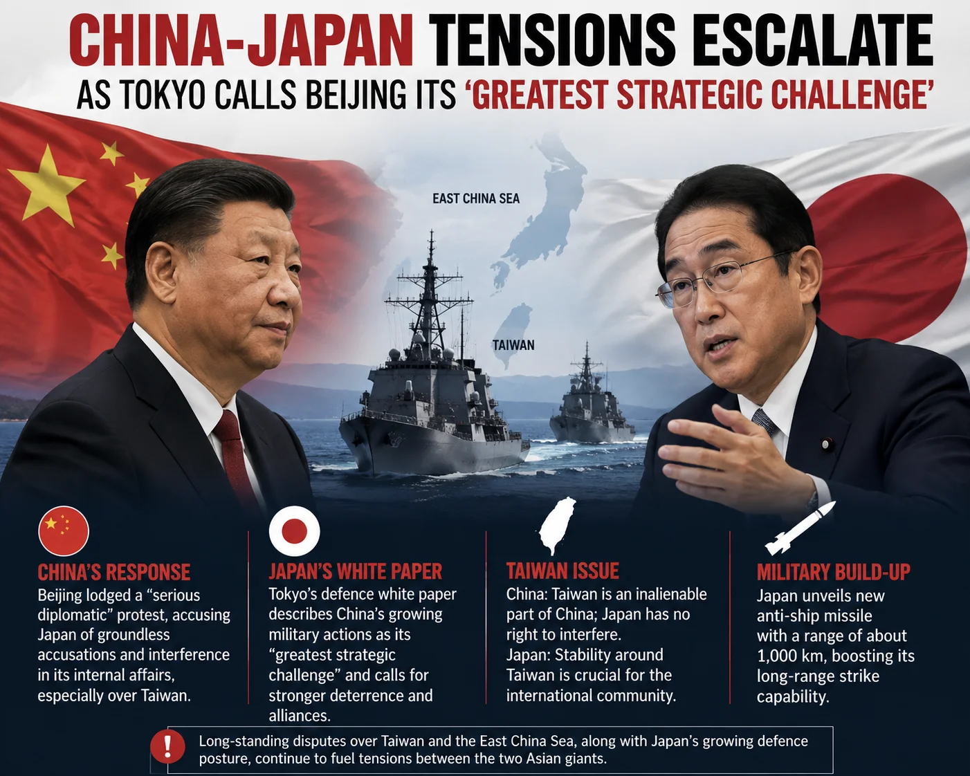 China-Japan Tensions Escalate as Tokyo Calls Beijing Its ‘Greatest Strategic Challenge’