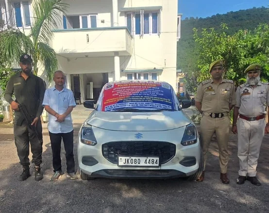 J&K Police Attaches Drug Smuggler’s Vehicle In Kathua