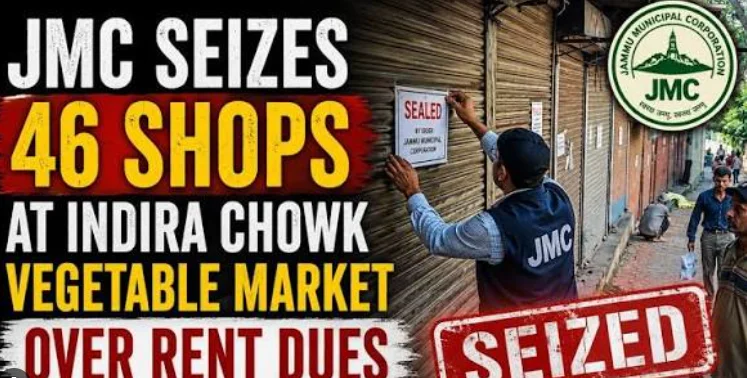 JMC Seals 46 Shops In Jammu Market Over Four-Year Rent Dues