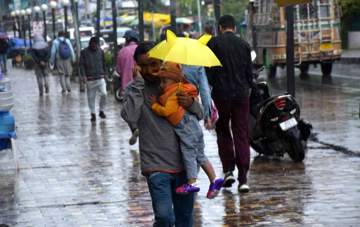 J&K Records 35% Excess Rainfall in July After Eight Months of Deficit