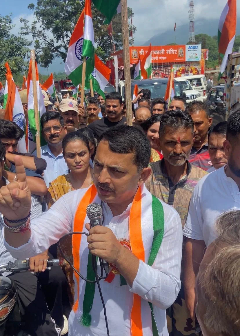 Pathania Leads Tiranga Yatra, Says Tricolour Symbolises National Unity, Democratic Values