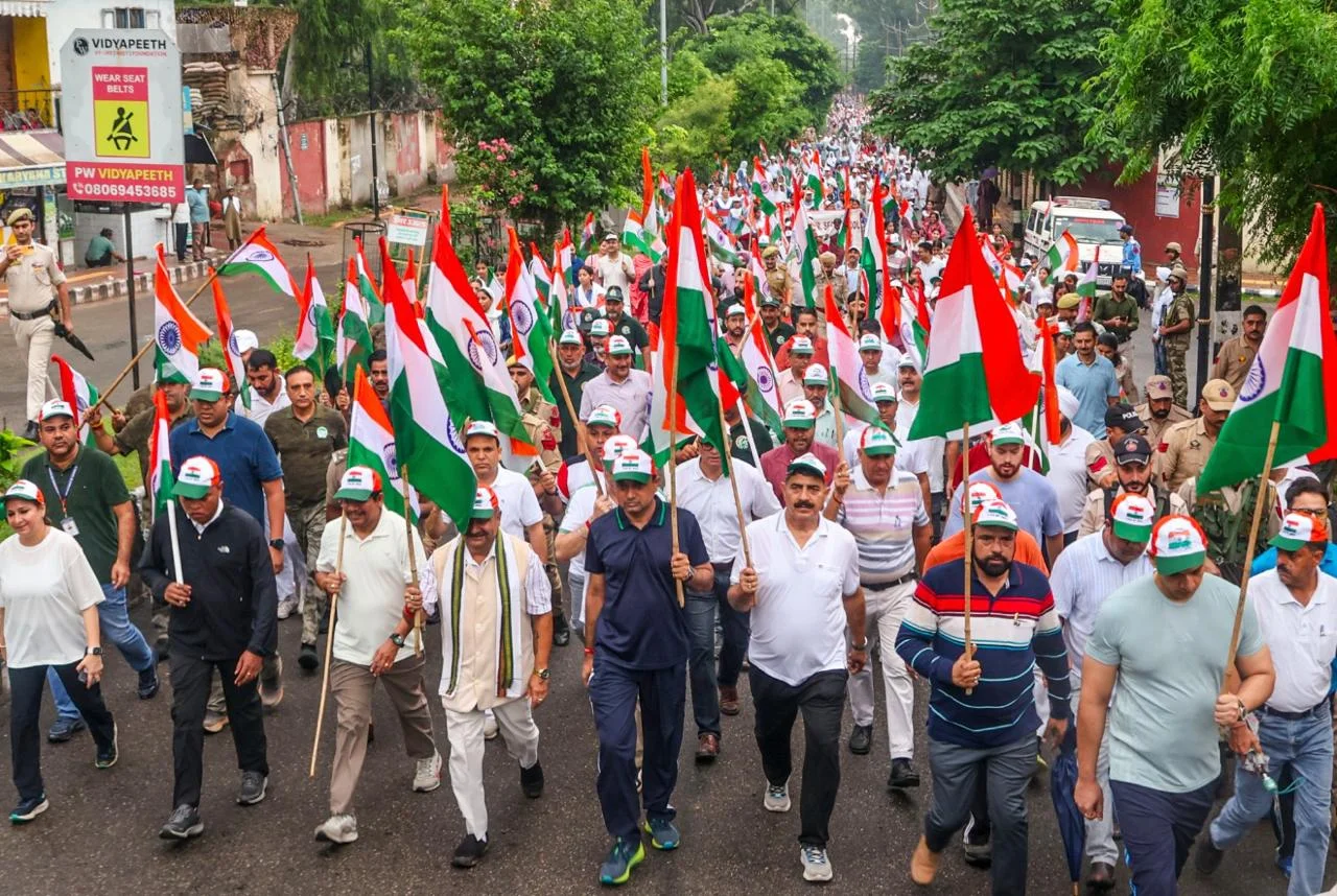 Tiranga Rally taken out in Jammu ahead of Independence Day