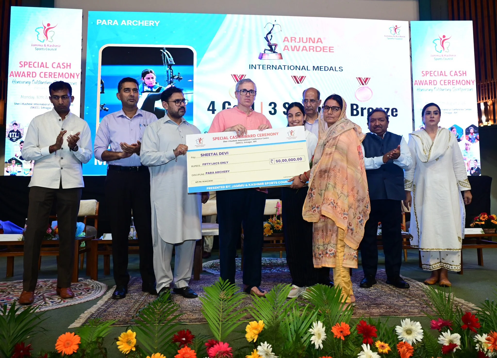 CM Omar Abdullah honours 580 outstanding J&K sportspersons with Rs 2.71 Cr cash awards