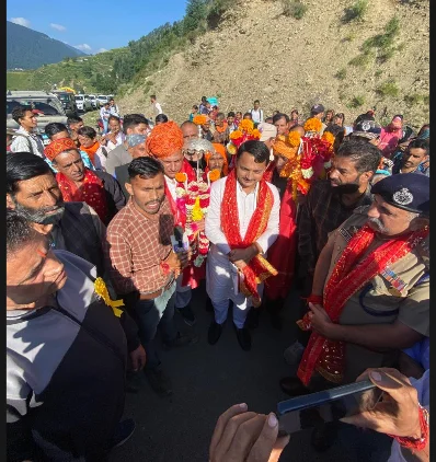 KAILASH KUND YATRA FLAGGED OFF FROM DUDU AMID GREAT RELIGIOUS FERVOUR AND FANFARE
