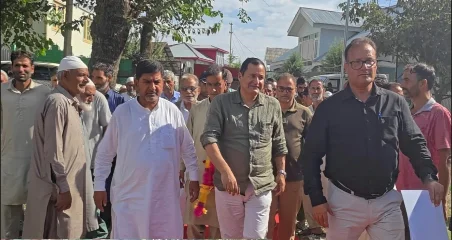Javid Dar lays foundation stones of major development projects in Rafiabad